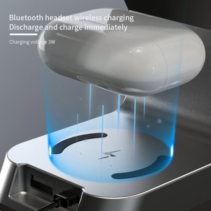 OEM - H26 Magnetisk Trådlös Laddare 6-i-1 Laddningsstation 15W med Klocka