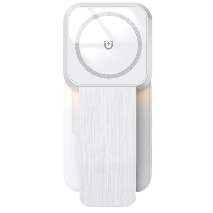 OEM - HT-538 3-i-1 Fällbar 15W Magnetisk Trådlös Laddare med Nattlampa - Vit