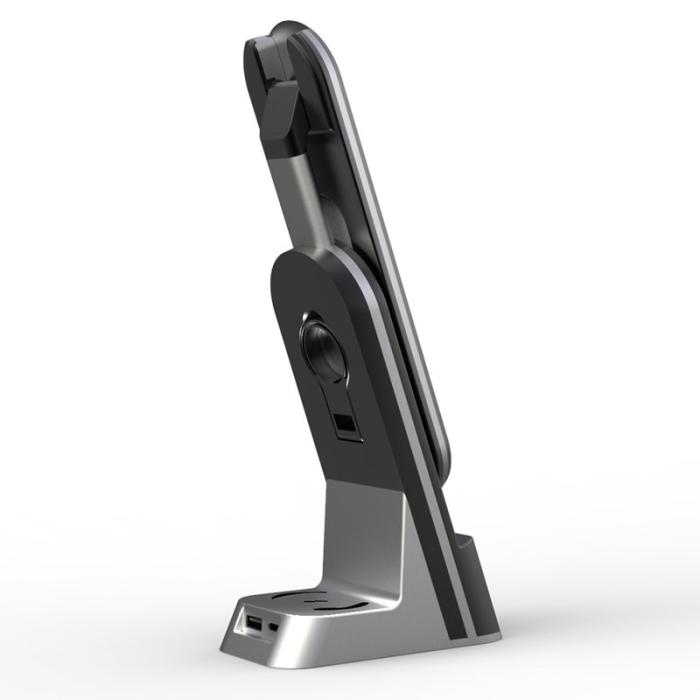 OEM - HYD-H33 7-i-1 Multifunktionell Fällbar Trådlös Laddare med Ljus/Alarm