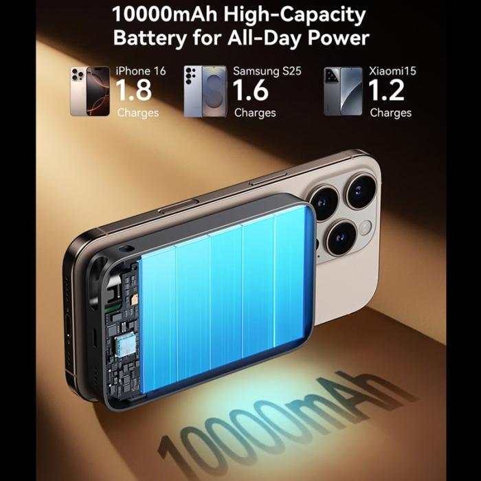 OEM - JOYROOM JR-PBM02 22.5W Snabbladdare 3-i-1 Magnetisk Trådlös 10000mAh