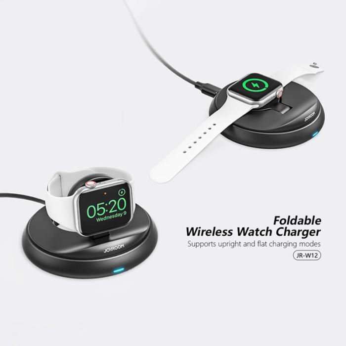 OEM - JOYROOM JR-W12 Fällbar trådlös laddare för Apple Watch, svart