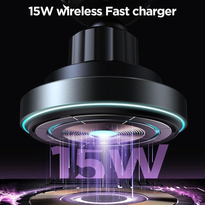 OEM - JOYROOM JR-ZS240 Pro Bilventilationsfäste 15W Magnetisk Trådlös Laddare