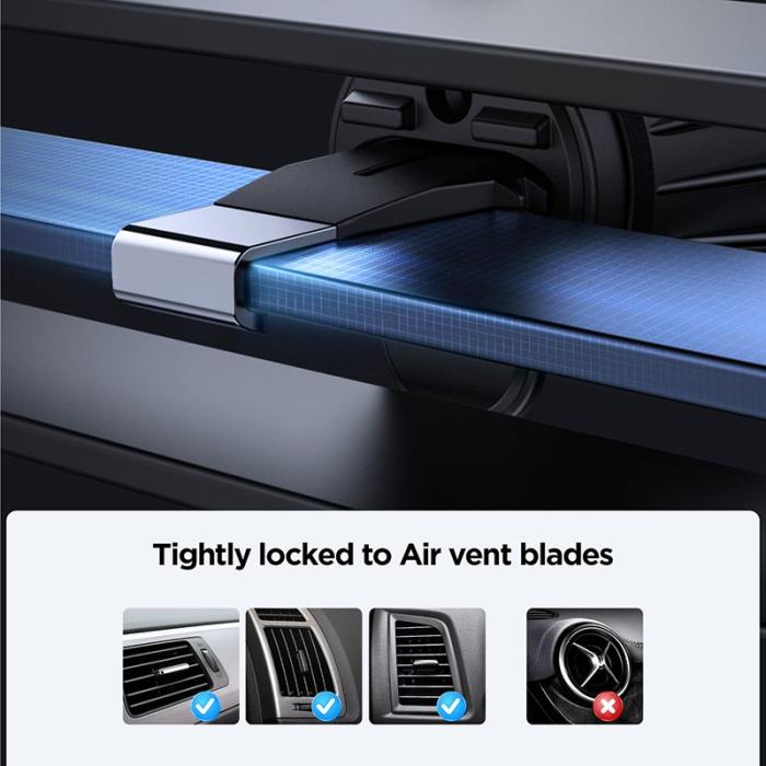 OEM - JOYROOM JR-ZS240 Pro Bilventilationsfäste 15W Magnetisk Trådlös Laddare