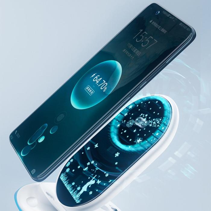 OEM - K18 15W Trådlös Snabbladdare för Telefon, Bordstativ - Vit