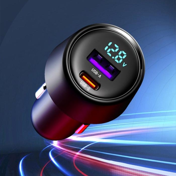 OEM - LOHEE S-31 Biladapter PD 87W Snabbladdning Cigarette Lighter Adapter