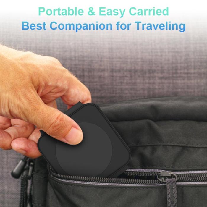 OEM - M16 3-i-1 15W Magnetisk Trådlös Laddare för iPhone, AirPods, iWatch - Svart