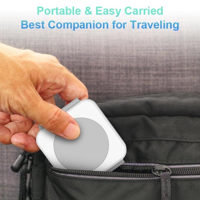 OEM - M16 3-i-1 15W magnetisk trådlös laddare för iPhone, AirPods, iWatch - Vit/Grey