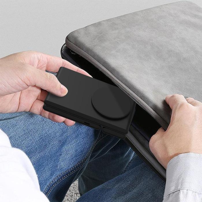 OEM - M5 Fällbar 15W Laddningsställ för iPhone 12-15 / iWatch / AirPods - Svart