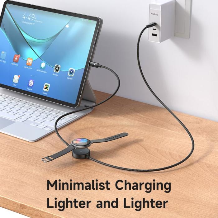 OEM - MCDODO CA-4170 1,5m Type-C till Type-C 60W laddkabel med trådlös laddare