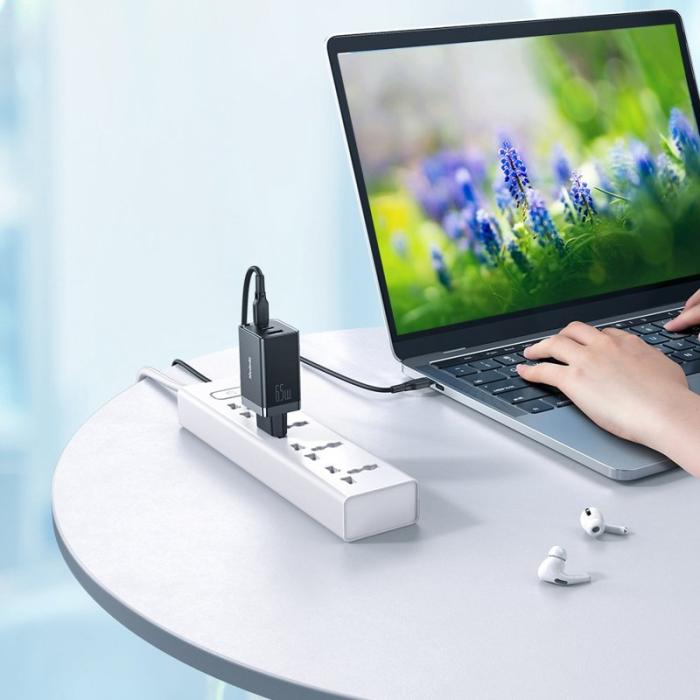 OEM - MCDODO CH-15 MDD 65W GaN 5 Mini Snabbladdare med 3 portar - EU-kontakt