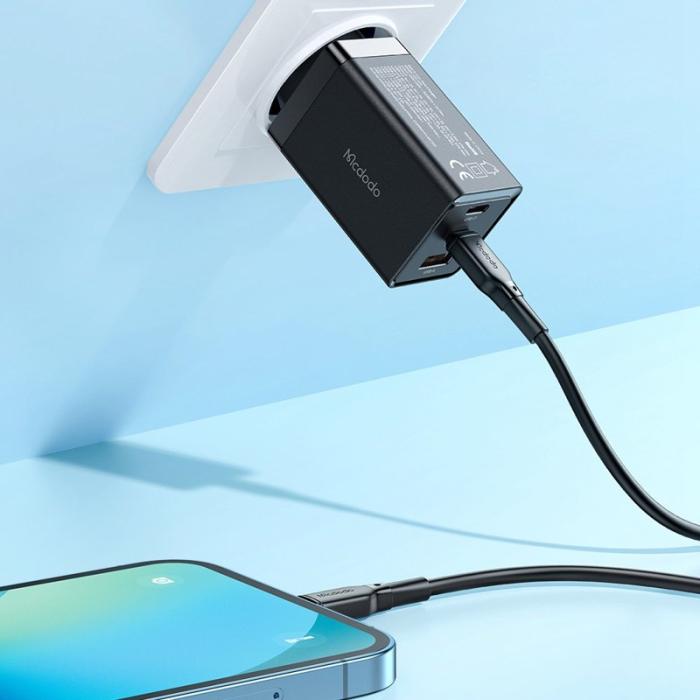 OEM - MCDODO CH-15 MDD 65W GaN 5 Mini Snabbladdare med 3 portar - EU-kontakt