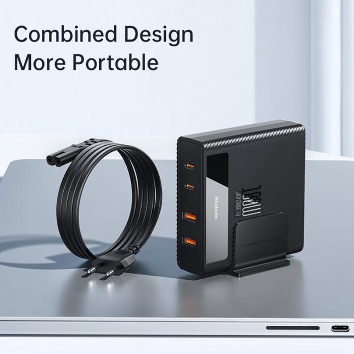 OEM - MCDODO CH-180 MDD Typ-C PD 100W Snabbladdare 4-i-1 Station - EU Kontakt