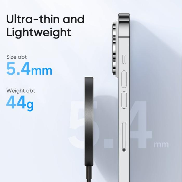 OEM - MCDODO CH-4360 MDD Trådlös laddare Ultra-tunn laddningsplatta - Svart