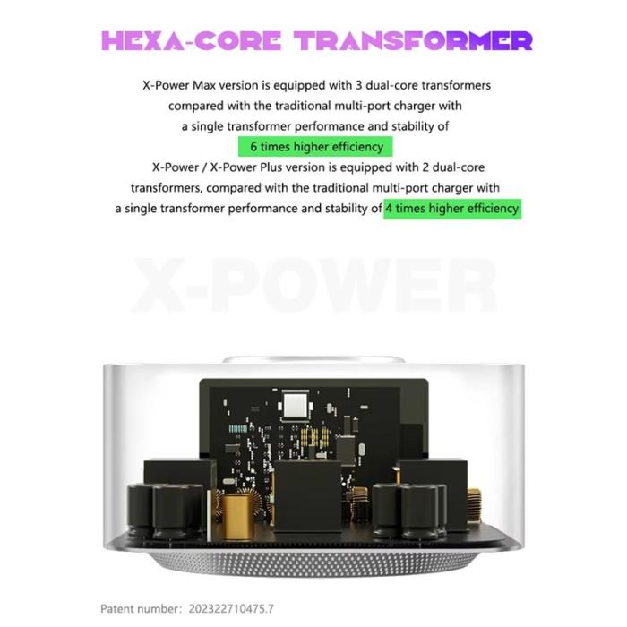 OEM - MECHANIC X-Power 150W USB-laddningsstation Trådlös 10-port digital display