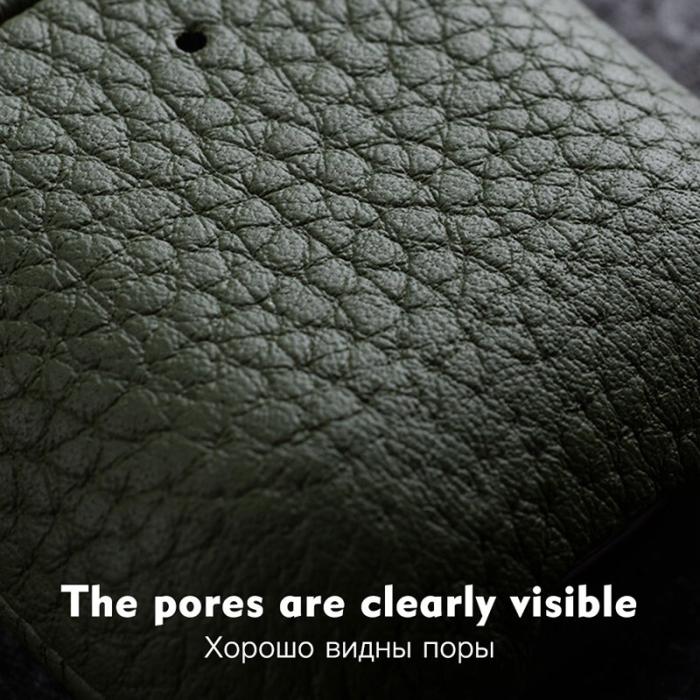 Melkco - MELKCO Fodral för Apple AirPods Pro Äkta läder PC Mörkblå