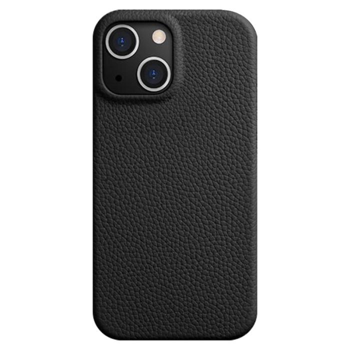 Melkco - MELKCO iPhone 14 Plus Fodral Äkta Läder PC Skydd - Svart