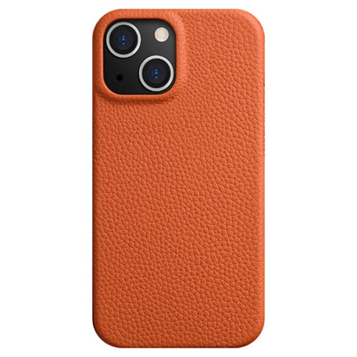 Melkco - MELKCO iPhone 14 Plus Skal i äkta läder och PC - Orange