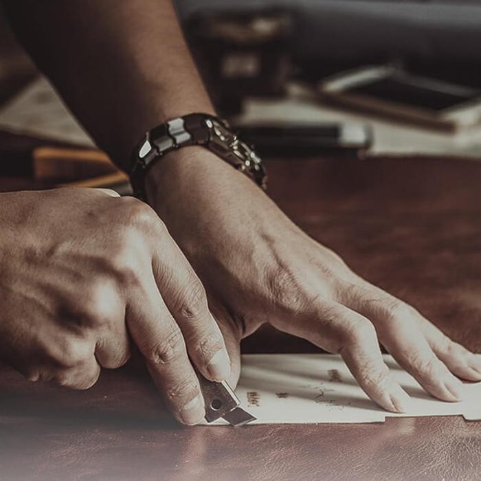 Melkco - MELKCO iPhone 14 Pro Max Fodral Äkta Läder + PC Mörkgrön