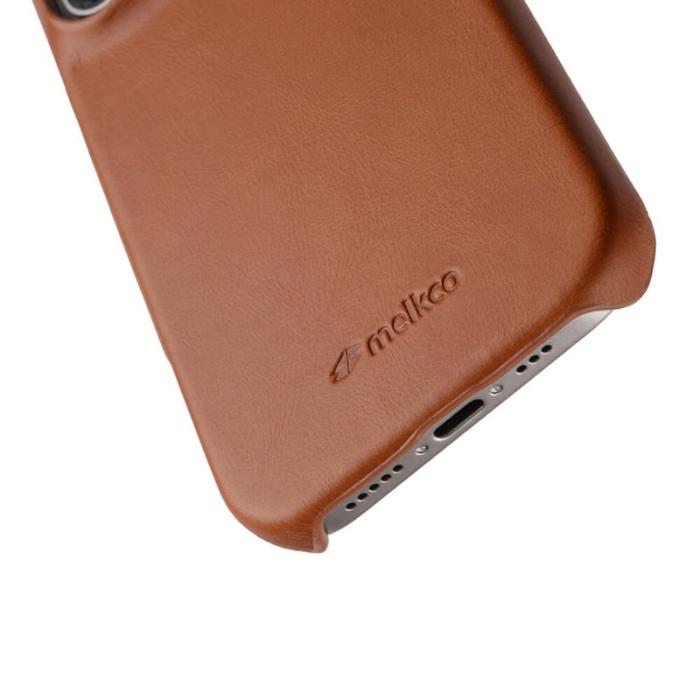 Melkco - MELKCO iPhone 16 Plus Fodral MagSafe Äkta Läder PC - Brun