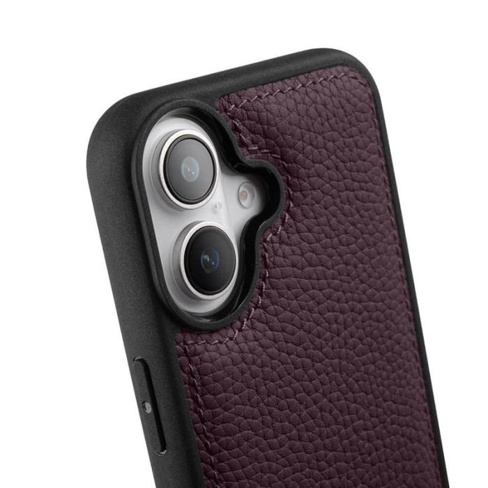 Melkco - MELKCO iPhone 16 Plus Fodral Äkta Läder Belagt PC - Lila