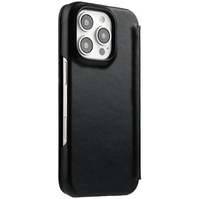 Melkco - MELKCO iPhone 16 Pro Fodral Äkta Läder med MagSafe - Svart