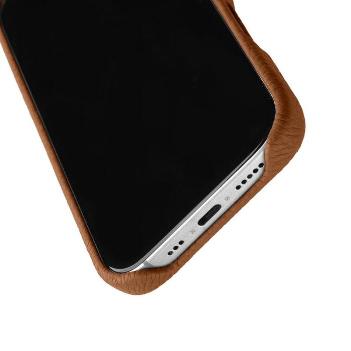 Melkco - MELKCO iPhone 16 Pro Max Magnetiskt Fodral Äkta Läder PC - Brun