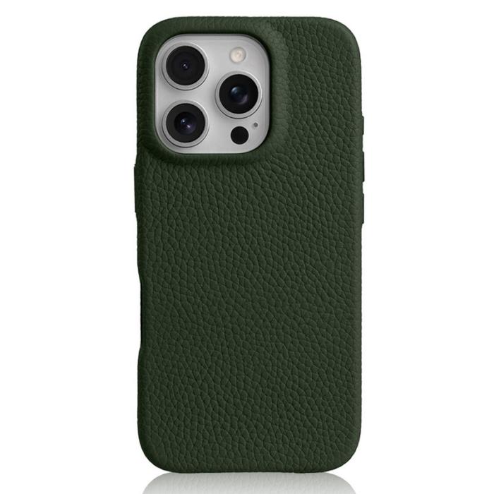 Melkco - MELKCO iPhone 16 Pro Max Magnetiskt Fodral Äkta Läder Grön