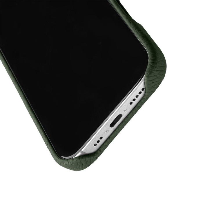 Melkco - MELKCO iPhone 16 Pro Max Magnetiskt Fodral Äkta Läder Grön