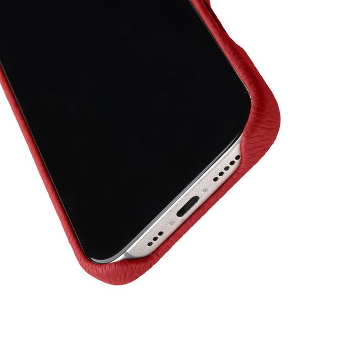 Melkco - MELKCO iPhone 16 Pro Max Skal Äkta Läder PC Röd