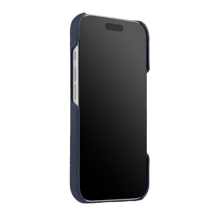 Melkco - MELKCO iPhone 17 Pro Max Fodral Äkta Läder PC Mörkblå