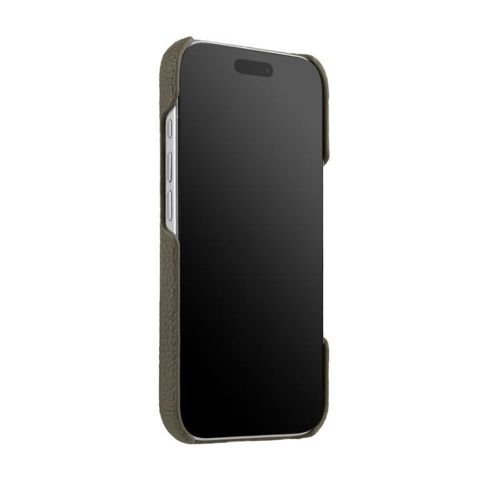Melkco - MELKCO iPhone 17 Pro Max Fodral Äkta Läder PC Grå