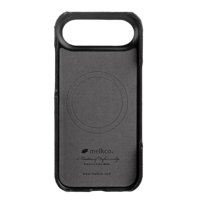 Melkco - MELKCO iPhone Air Fodral Äkta Läder PC Svart
