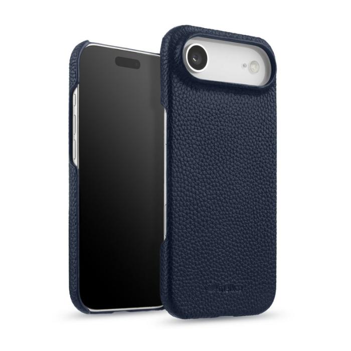 Melkco - MELKCO iPhone Air Fodral Äkta Läder PC Magsafe - Mörkblå