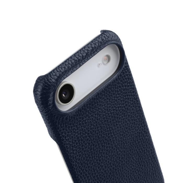 Melkco - MELKCO iPhone Air Fodral Äkta Läder PC Magsafe - Mörkblå