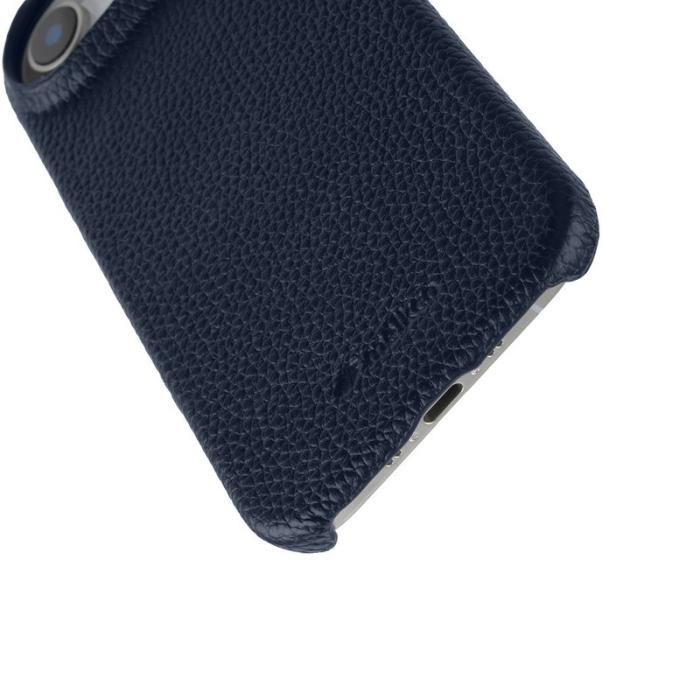 Melkco - MELKCO iPhone Air Fodral Äkta Läder PC Magsafe - Mörkblå