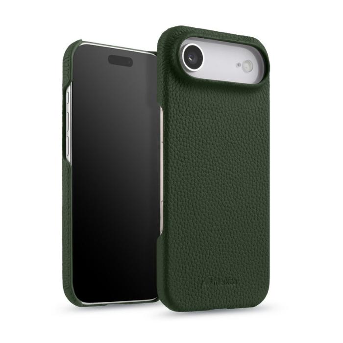 Melkco - MELKCO iPhone Air Fodral Äkta Läder PC Magsafe - Mörkgrön