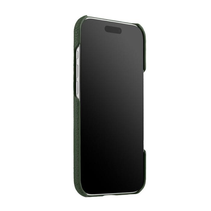 Melkco - MELKCO iPhone Air Fodral Äkta Läder PC Magsafe - Mörkgrön