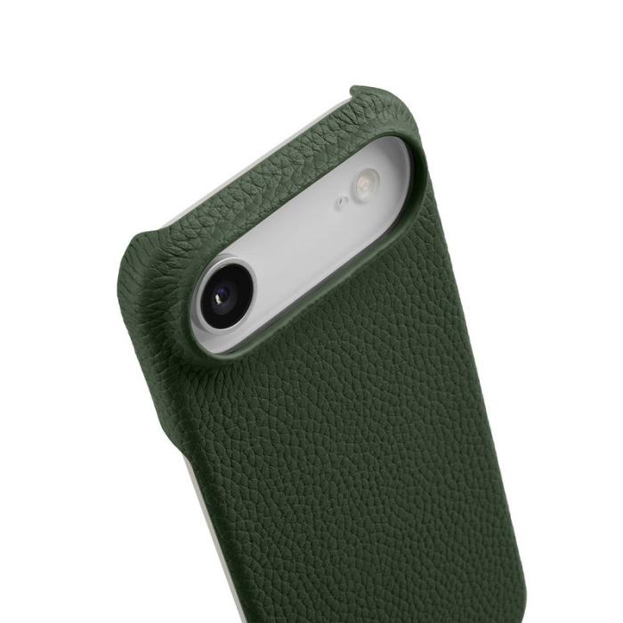 Melkco - MELKCO iPhone Air Fodral Äkta Läder PC Magsafe - Mörkgrön