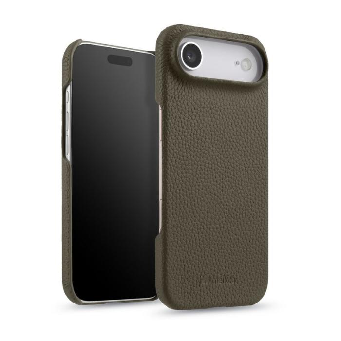 Melkco - MELKCO iPhone Air Fodral Äkta Läder PC Grå