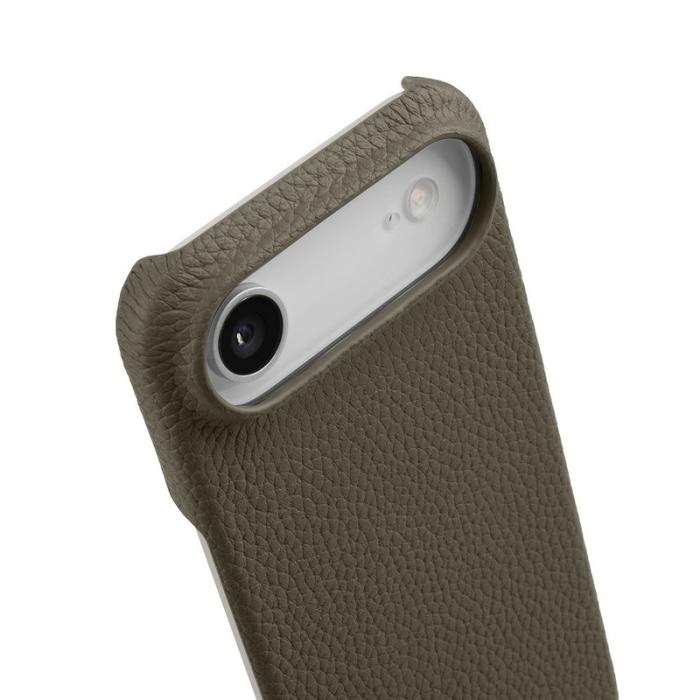 Melkco - MELKCO iPhone Air Fodral Äkta Läder PC Grå