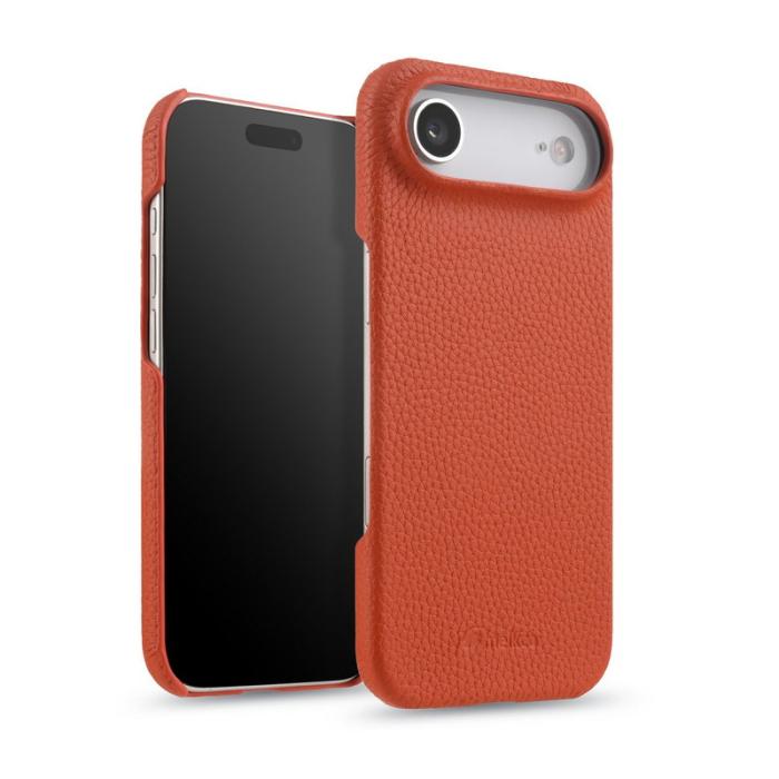 Melkco - MELKCO iPhone Air Fodral Äkta Läder PC MagSafe - Orange