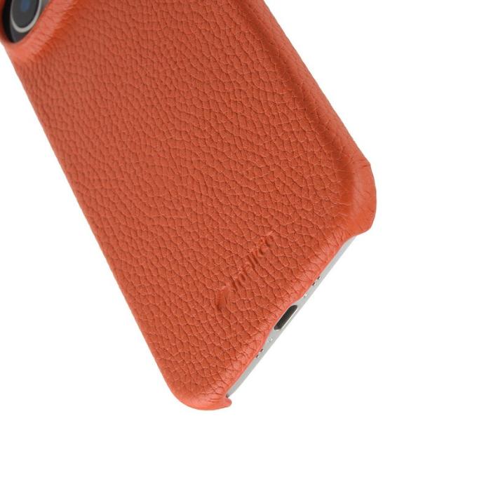 Melkco - MELKCO iPhone Air Fodral Äkta Läder PC MagSafe - Orange