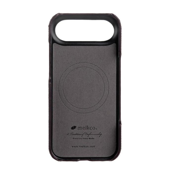 Melkco - MELKCO iPhone Air Fodral Äkta Läder PC Lila