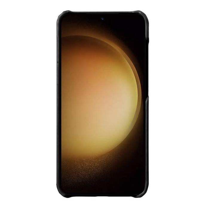 Melkco - MELKCO Samsung Galaxy S24 Fodral Äkta Läder + PC Svart