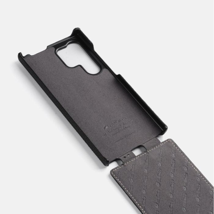 Melkco - MELKCO Samsung Galaxy S24 Ultra Fodral Äkta Läder Lila