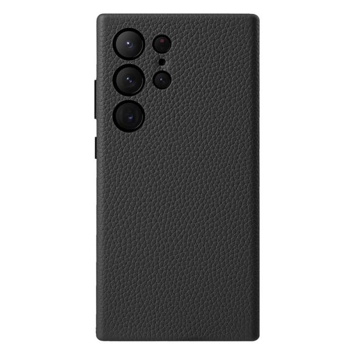 Melkco - MELKCO Samsung Galaxy S24 Ultra Skal Äkta Läder + PC - Svart