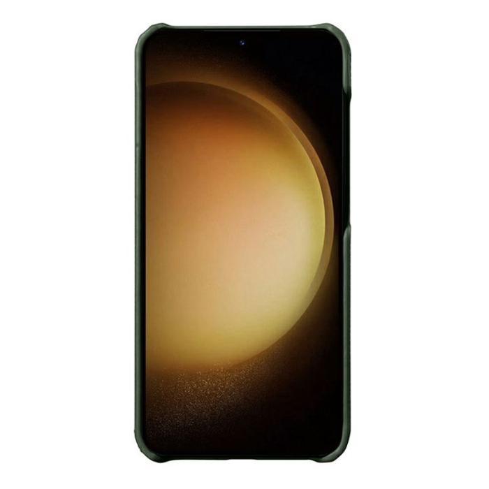 Melkco - MELKCO Samsung Galaxy S25 Fodral Äkta Läder Grön
