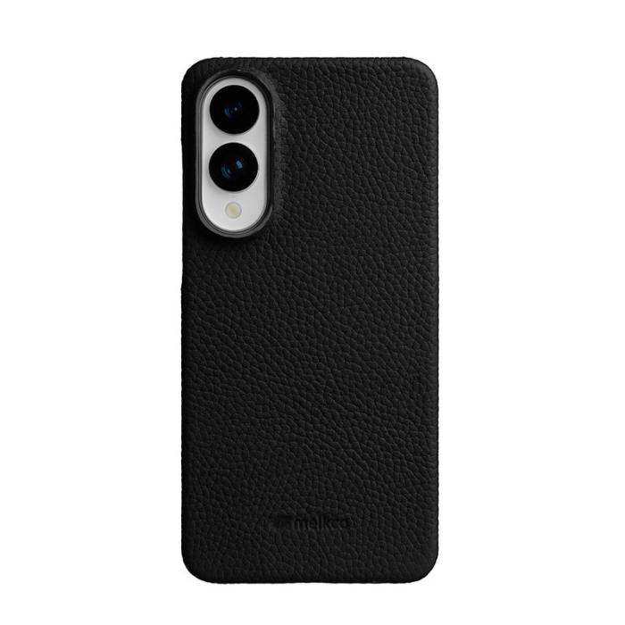 Melkco - MELKCO Samsung Galaxy S25 Edge Skal Äkta Läder PC Svart