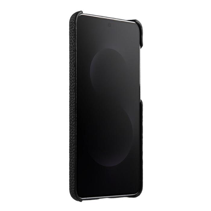 Melkco - MELKCO Samsung Galaxy S25 Edge Skal Äkta Läder PC Svart