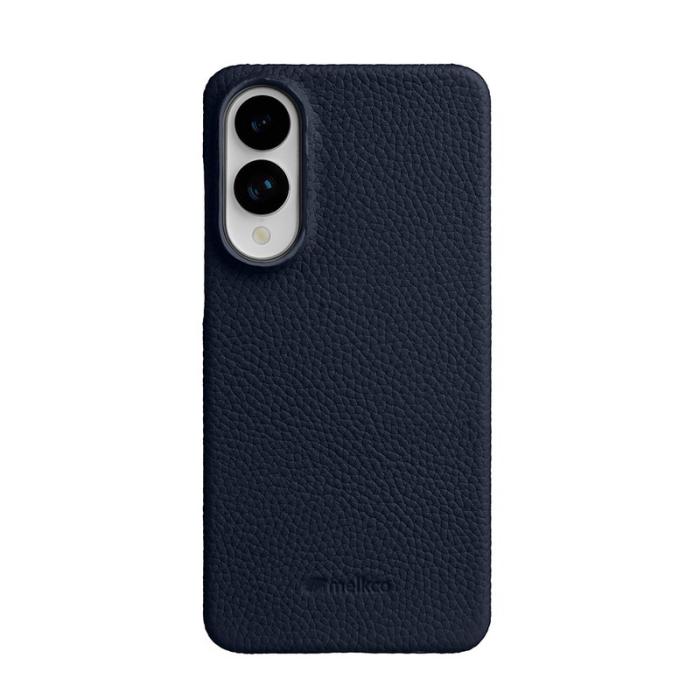 Melkco - MELKCO Samsung Galaxy S25 Edge Skal Äkta Läder PC - Mörkblå